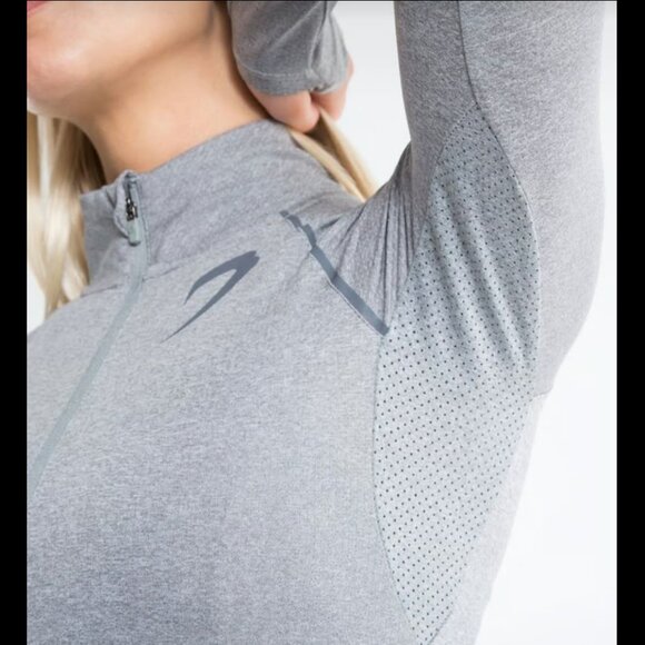 Boxraw Women Perez Quarter Zip Top Grey XS - Picture 4 of 4